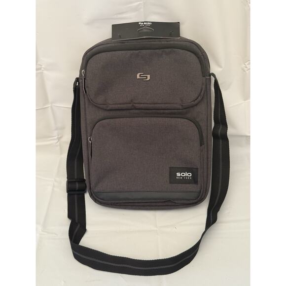 Solo New York Ludlow Universal Tablet Sling Bag Black Adjustable Shoulder Strap - Picture 1 of 8